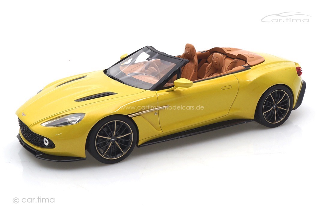 Aston Martin Vanquish Zagato Volante Cosmopolitan Yellow TopSpeed 1:18 TS0215