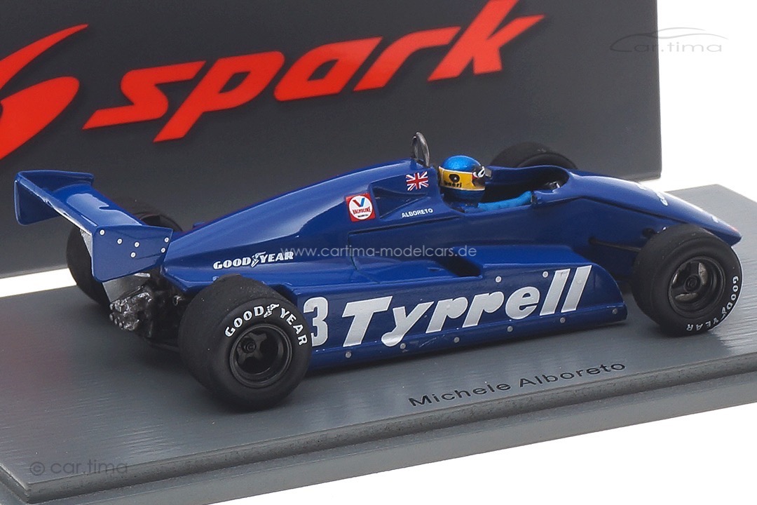 Tyrrell 011 GP Deutschland 1982 Michele Alboreto Spark 1:43 S7283