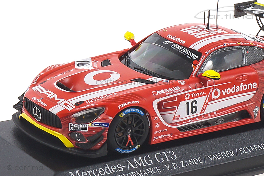 Mercedes-AMG GT3 24h Nürburgring 2019 Heyer/Seyffarth/Vautier Minichamps 1:43 413193716 Mercedes-AMG GT3 24h Nürburgring 2019 Heyer/Seyffarth/Vautier Minichamps 1:43 413193716