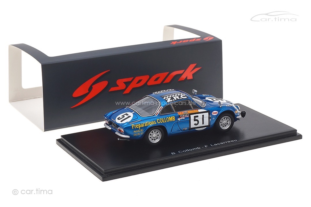 Alpine A110 24h Le Mans 1968 Collomb/Lacarreau Spark 1:43 S6103 Alpine A110 24h Le Mans 1968 Collomb/Lacarreau Spark 1:43 S6103