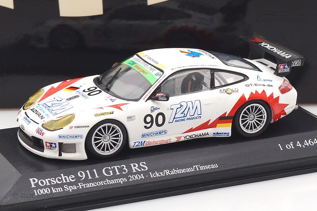 Porsche 911 (996) GT3 RS 1000 km Spa 2004 Ickx/Rabineau/Tinseau Minichamps 1:43 400046980