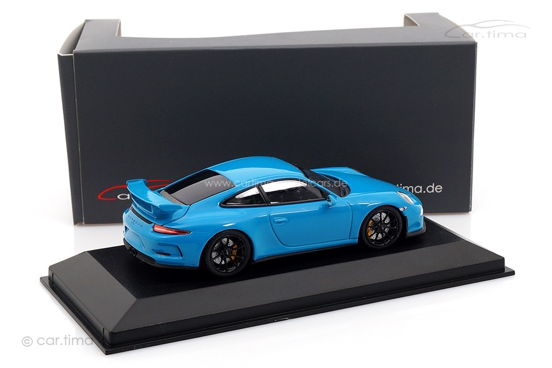Porsche 911 (991) GT3 Miami blau/Rad schwarz Minichamps car.tima CUSTOMIZED 1:43