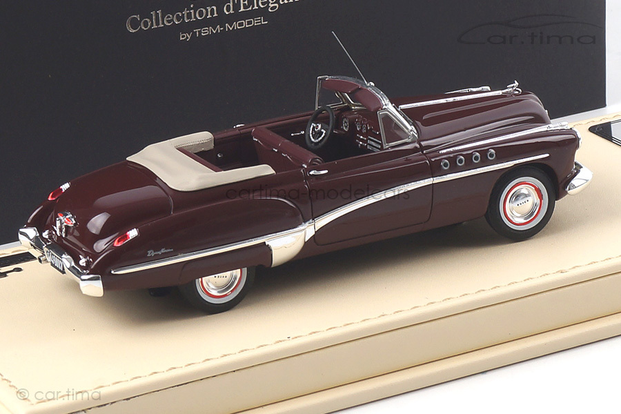 Buick Roadmaster Convertible Royal Maroon TSM 1:43 TSMCE154306 Buick Roadmaster Convertible Royal Maroon TSM 1:43 TSMCE154306