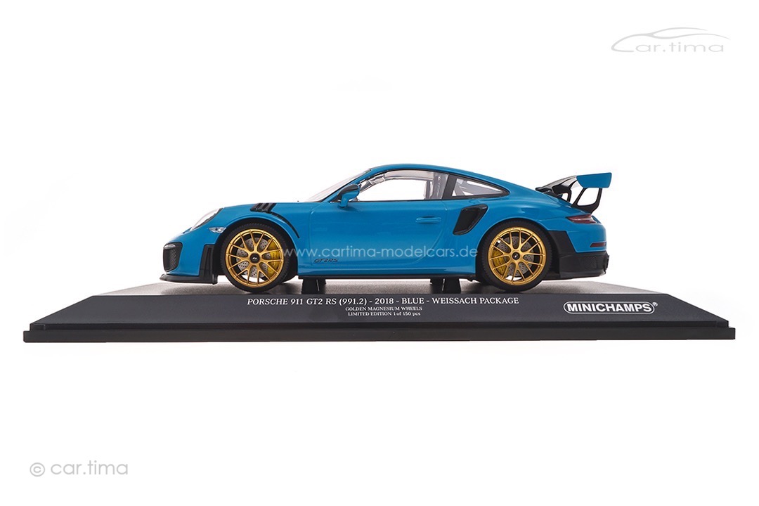 Porsche 911 (991 II) GT2 RS Weissach Package Miami blau Minichamps 1:18 153068310