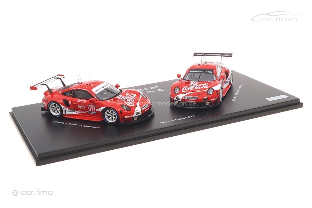 Set Porsche 911 RSR Coca-Cola Petit Le Mans 2019 Spark 1:43 WAP0209100NSET Set Porsche 911 RSR Coca-Cola Petit Le Mans 2019 Spark 1:43 WAP0209100NSET