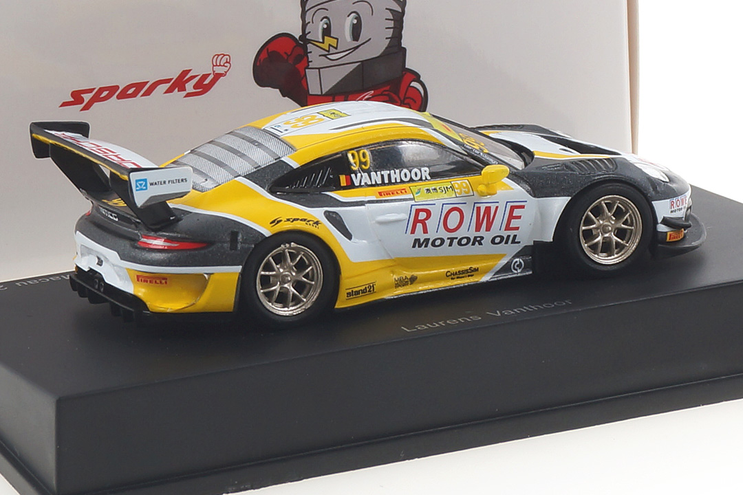 Porsche 911 GT3 R Macau 2019 Laurens Vanthoor Spark 1:64 Y166 Porsche 911 GT3 R Macau 2019 Laurens Vanthoor Spark 1:64 Y166