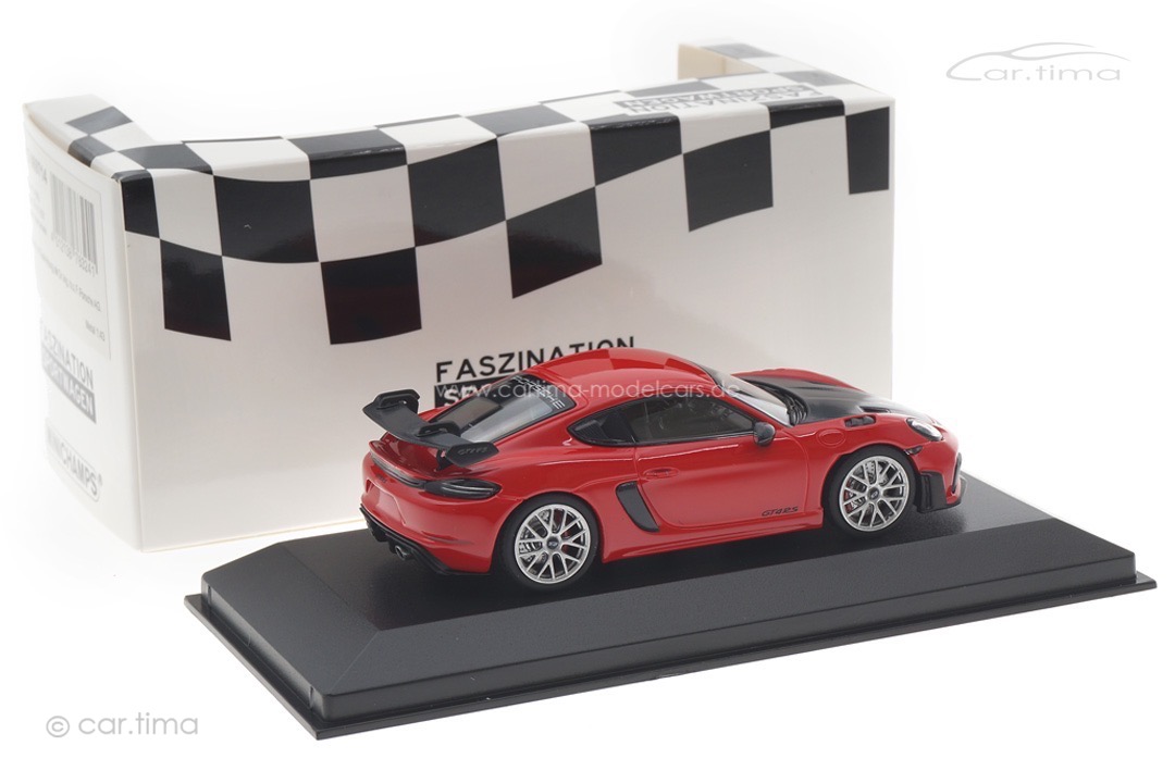 Porsche 718 (982) Cayman GT4 RS Weissach Paket Indischrot/Rad silber Minichamps 1:43 413069714 Porsche 718 (982) Cayman GT4 RS Weissach Paket Indischrot/Rad silber Minichamps 1:43 413069714
