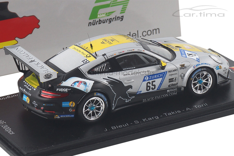 Porsche 911 GT3 24h Nürburgring 2017 Black Falcon Bleul/Karg/Takis/Toril Spark 1:43 SG327 Porsche 911 GT3 24h Nürburgring 2017 Black Falcon Bleul/Karg/Takis/Toril Spark 1:43 SG327