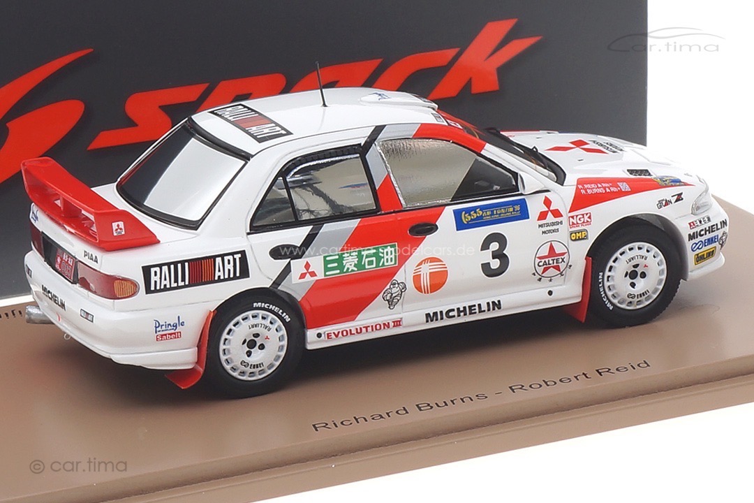 Mitsubishi Lancer EVOLUTION III Rallye Hong Kong 1996 Burns/Reid Spark 1:43 S6515 Mitsubishi Lancer EVOLUTION III Rallye Hong Kong 1996 Burns/Reid Spark 1:43 S6515