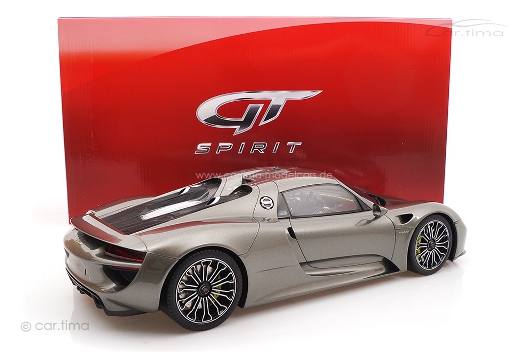 Porsche 918 Spyder Liquid metal silver GT Spirit 1:12 GT036