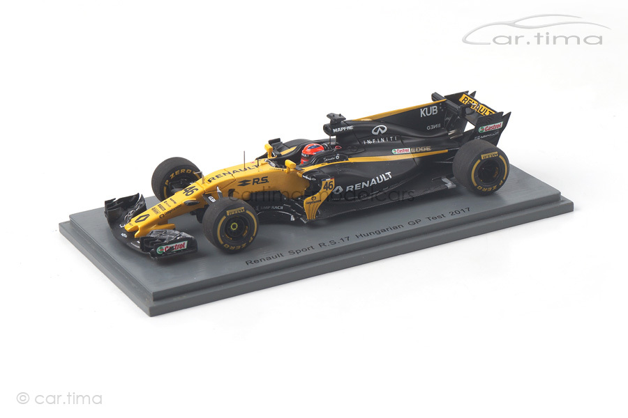 Renault Sport R.S.17 Test GP Ungarn 2017 Robert Kubica Spark 1:43 S5055