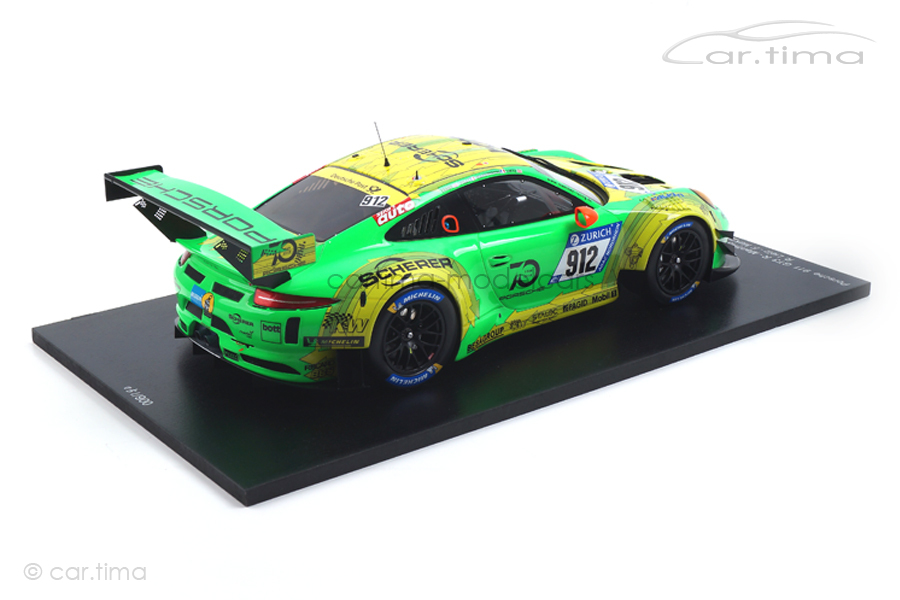 Porsche 911 (991) GT3 R Winner 24h Nürburgring 2018 Manthey Racing Spark 1:18 18SG027 