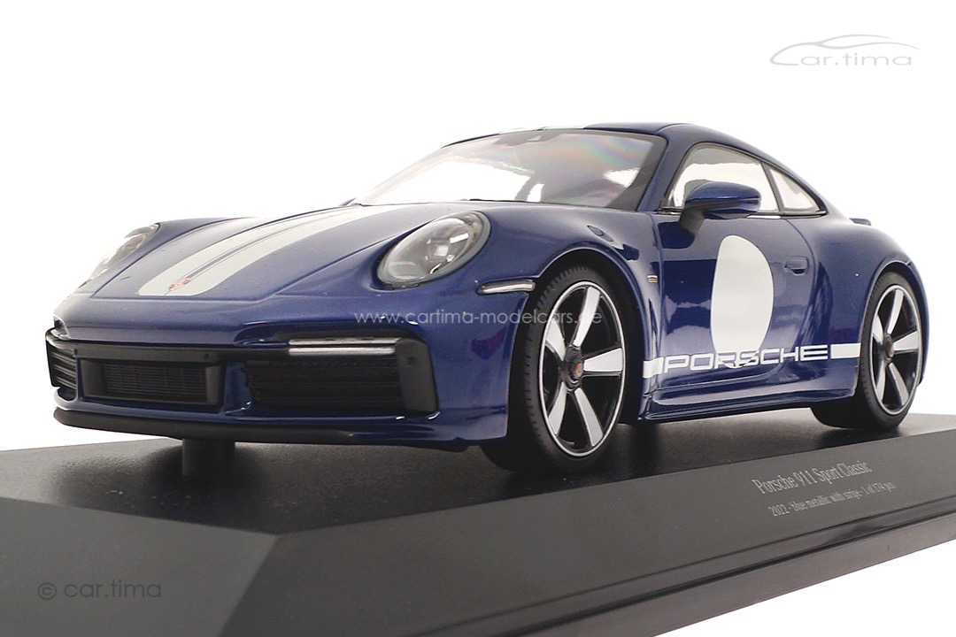 Porsche 911 (992) Sport Classic Enzianblaumet. Minichamps 1:18 155062006
