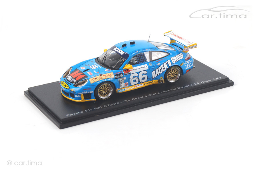 Porsche 911 (996) GT3 RS Winner 24h Daytona 2003 Spark 1:43 43DA03 Porsche 911 (996) GT3 RS Winner 24h Daytona 2003 Spark 1:43 43DA03