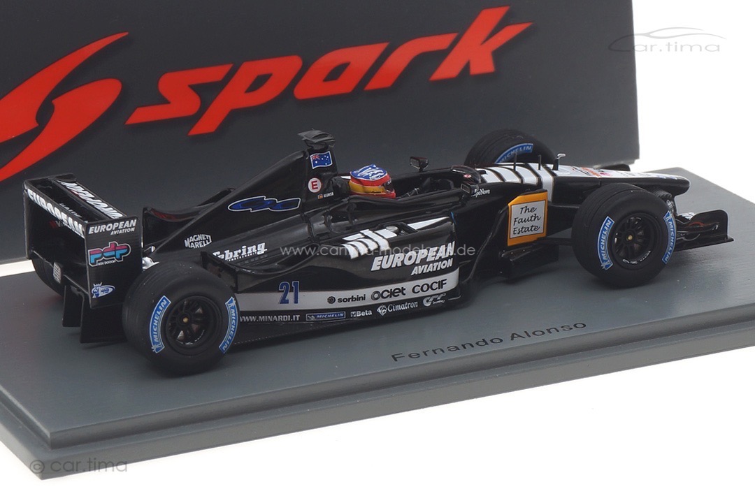 Minardi PS01 GP Australien 2001 Fernando Alonso Spark 1:43 S4850 Minardi PS01 GP Australien 2001 Fernando Alonso Spark 1:43 S4850