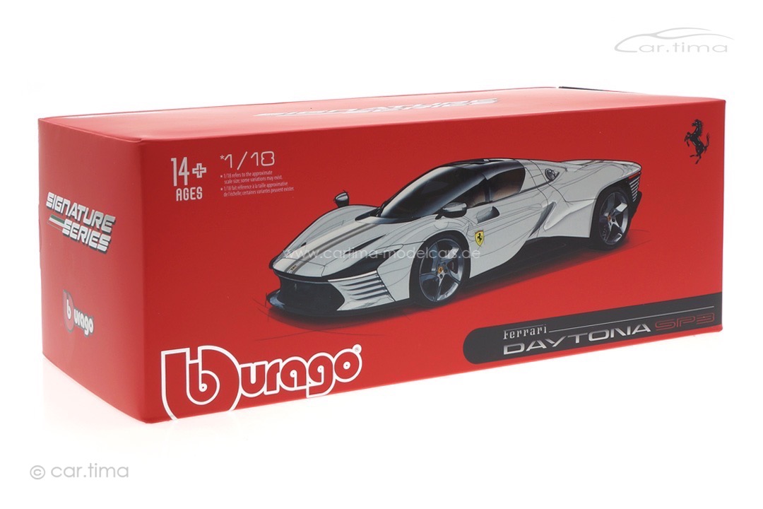 Ferrari Daytona SP3 2022 weiß/schwarz Bburago 1:18 18-16912W Ferrari Daytona SP3 2022 weiß/schwarz Bburago 1:18 18-16912W