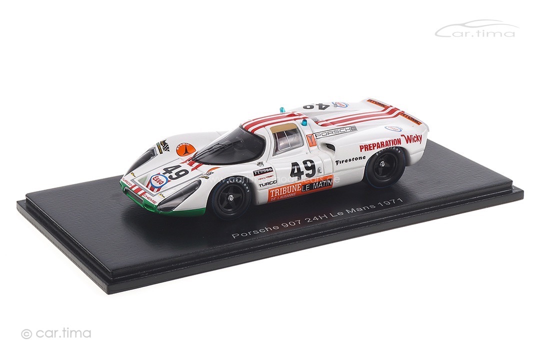 Porsche 907 24h Le Mans 1971 Brun/Mattli Spark 1:43 S9773 Porsche 907 24h Le Mans 1971 Brun/Mattli Spark 1:43 S9773