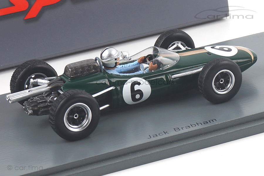Brabham BT7 GP Frankreich 1963 Jack Brabham Spark 1:43 S5249 Brabham BT7 GP Frankreich 1963 Jack Brabham Spark 1:43 S5249
