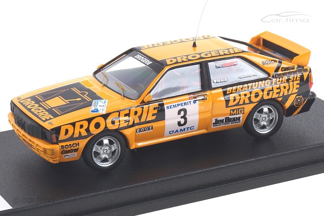 Audi Quattro Semperit Rally 1983 Wiedner/Zehetner Trofeu 1:43 RRAT04 Audi Quattro Semperit Rally 1983 Wiedner/Zehetner Trofeu 1:43 RRAT04