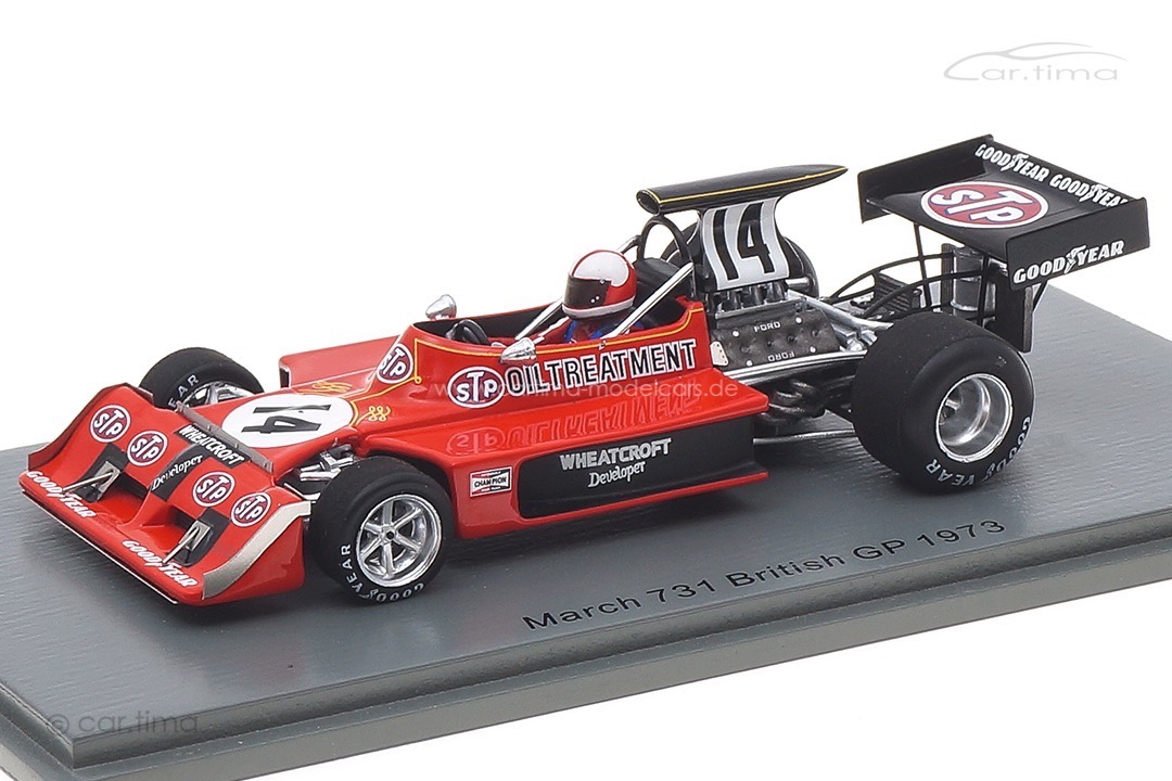 March 731 GP Großbritannien 1973 Roger Williamson Spark 1:43 S5373 March 731 GP Großbritannien 1973 Roger Williamson Spark 1:43 S5373