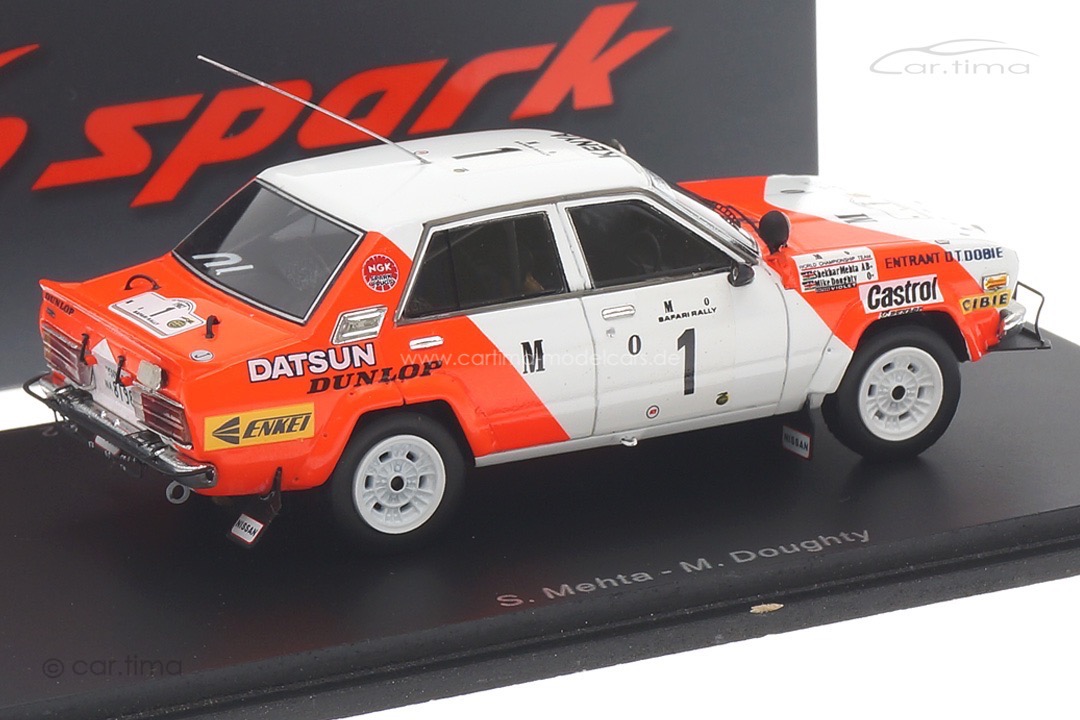 Datsun Violet GT Winner Rallye Safari 1982 Mehta/Doughty Spark 1:43 S7770
