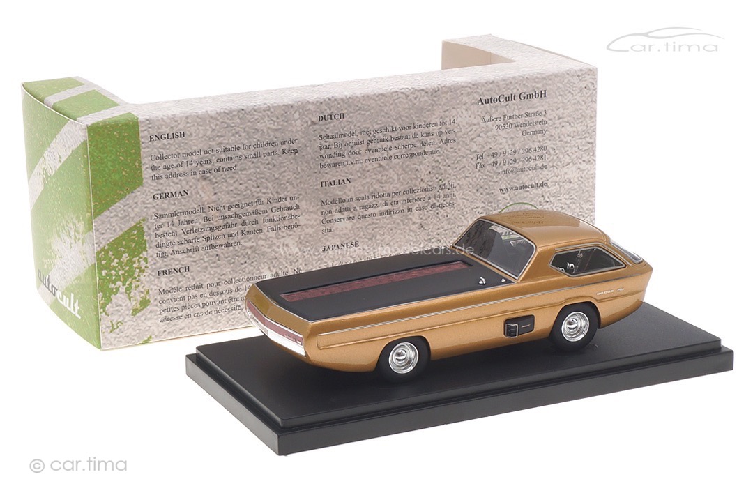 Dodge Deora 1967 gold met. autocult 1:43 08018 Dodge Deora 1967 gold met. autocult 1:43 08018