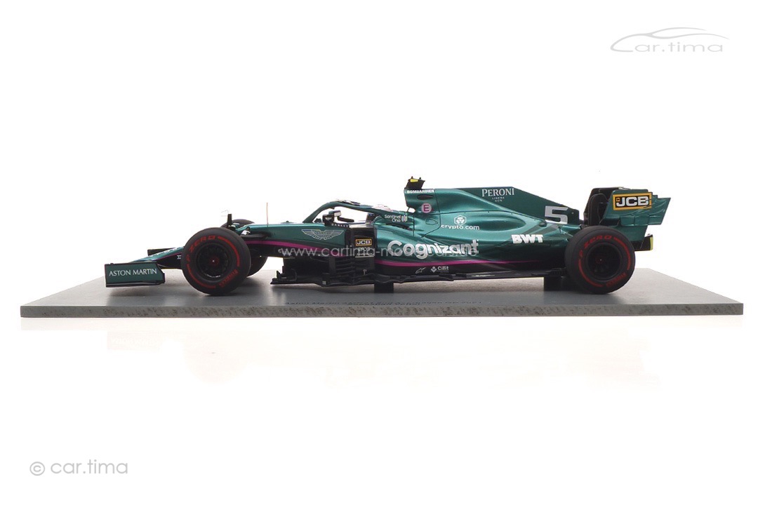 Aston Martin AMR21 GP Azerbaijan 2021 Sebastian Vettel/pit board Spark 1:18 18S598 Aston Martin AMR21 GP Azerbaijan 2021 Sebastian Vettel/pit board Spark 1:18 18S598