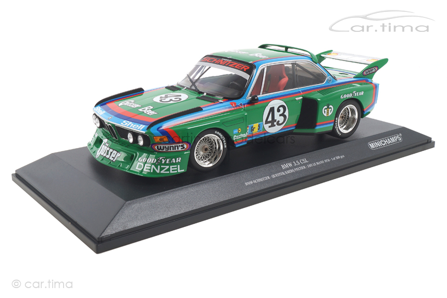 BMW 3.5 CSL 24h Le Mans 1976 Quester/Krebs/Peltier Minichamps 1:18 155762643 BMW 3.5 CSL 24h Le Mans 1976 Quester/Krebs/Peltier Minichamps 1:18 155762643