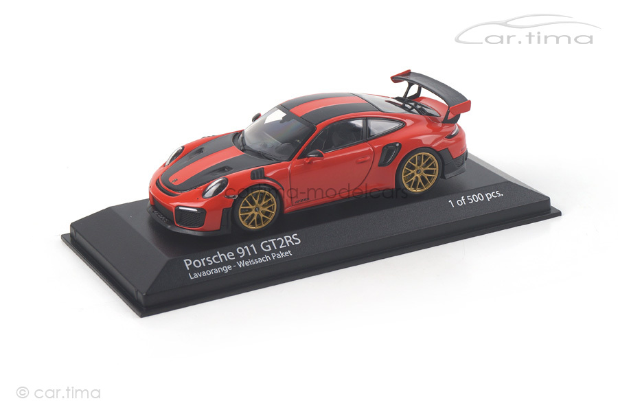 Porsche 911 (991 II) GT2 RS Weissach Paket lavaorange Minichamps 1:43 410067224 Porsche 911 (991 II) GT2 RS Weissach Paket lavaorange Minichamps 1:43 410067224