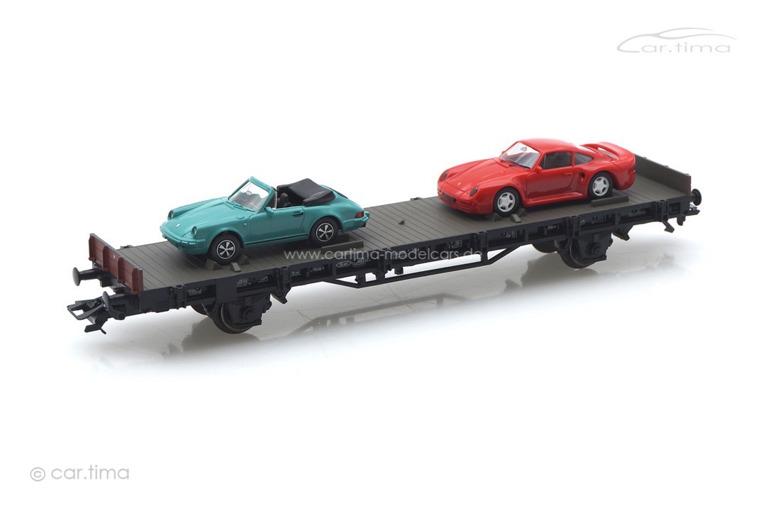 Autotransportwagen 70 Jahre Porsche-Sportwagen 5 Märklin H0 45055