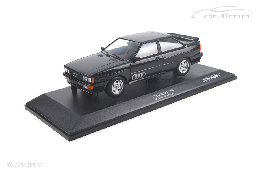 Audi Quattro 1980 schwarz Minichamps 1:18 155016121 Audi Quattro 1980 schwarz Minichamps 1:18 155016121