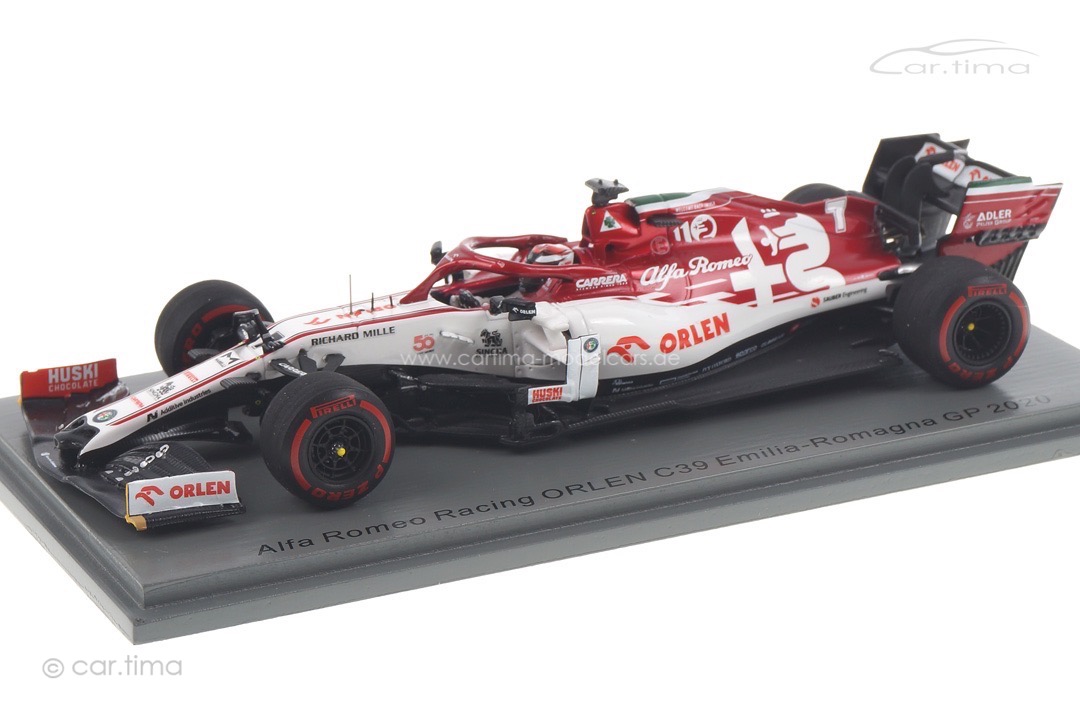 Alfa Romeo Racing C39 GP Emilia-Romagna 2020 Kimi Räikkönen Spark 1:43 S6494 Alfa Romeo Racing C39 GP Emilia-Romagna 2020 Kimi Räikkönen Spark 1:43 S6494