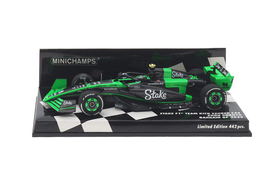 Stake F1 Team Kick Sauber C44 GP Bahrain 2024 Zhou Guanyu Minichamps 1:43 417240124