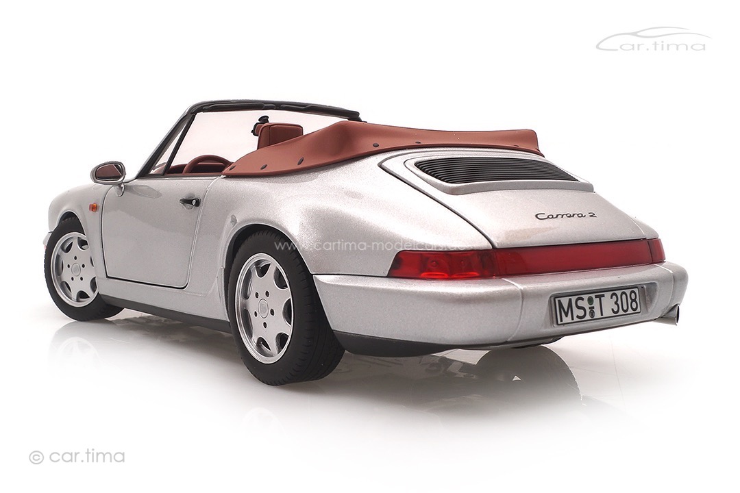 Porsche 911 (964) Carrera 2 Cabriolet 1990 silber Norev 1:18 187330 Porsche 911 (964) Carrera 2 Cabriolet 1990 silber Norev 1:18 187330