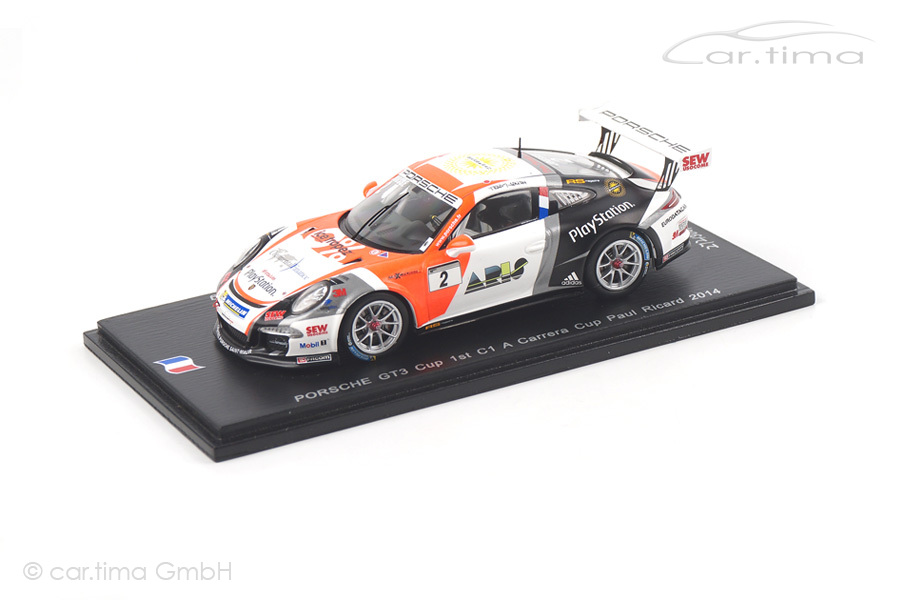 Porsche 911 (991) GT3 Cup Winner PCCF Paul Ricard 2014 Maxime Jousse Spark 1:43 SF082