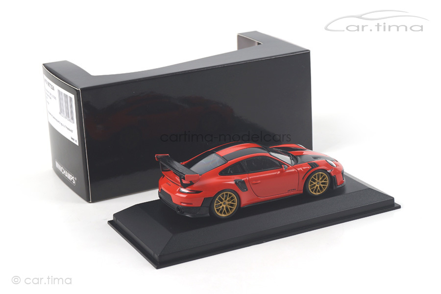 Porsche 911 (991 II) GT2 RS Weissach Paket lavaorange Minichamps 1:43 410067224 Porsche 911 (991 II) GT2 RS Weissach Paket lavaorange Minichamps 1:43 410067224