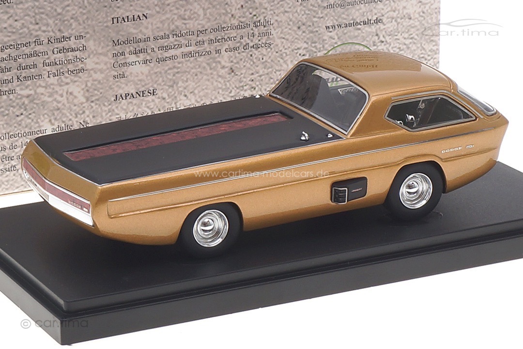 Dodge Deora 1967 gold met. autocult 1:43 08018 Dodge Deora 1967 gold met. autocult 1:43 08018