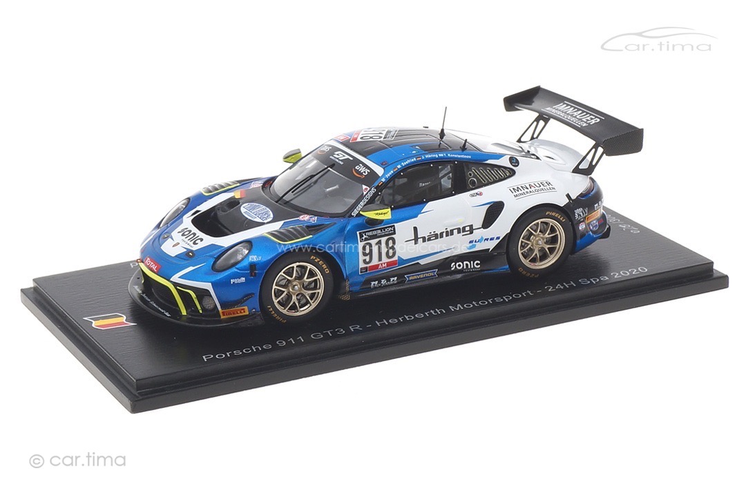 Porsche 911 GT3 R 24h Spa 2020 Häring/Joos/Konstantinou/Seefried Spark 1:43 SB404