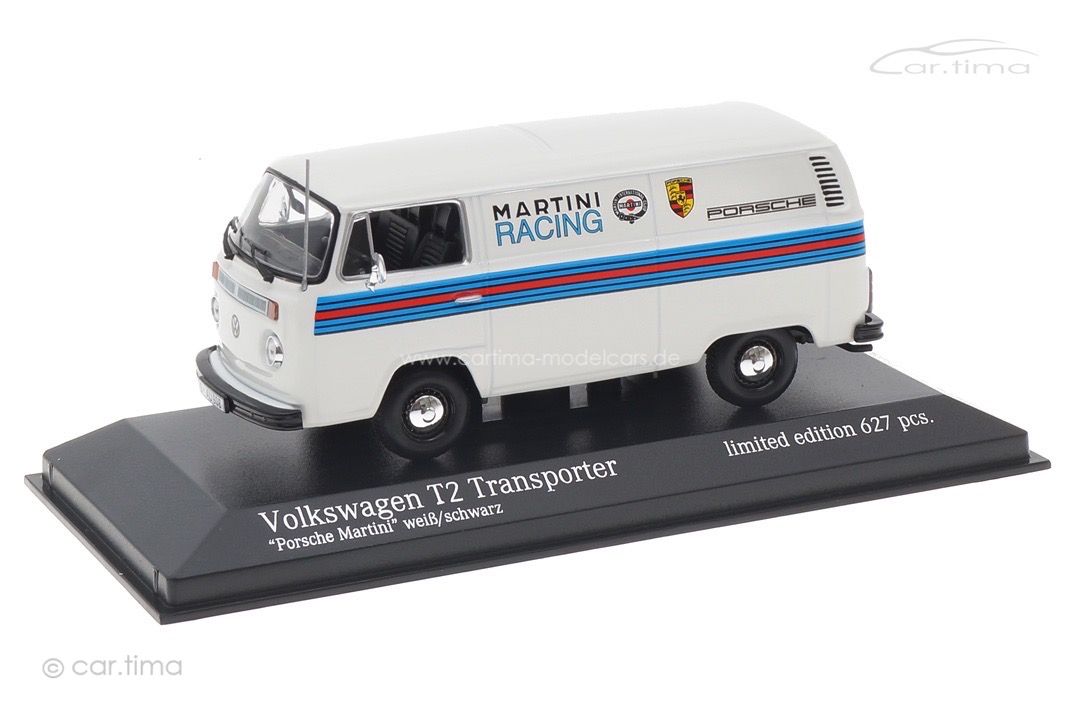 Volkswagen T2 Transporter Porsche Renndienst Martini weiß Minichamps 1:43 943053067 Volkswagen T2 Transporter Porsche Renndienst Martini weiß Minichamps 1:43 943053067