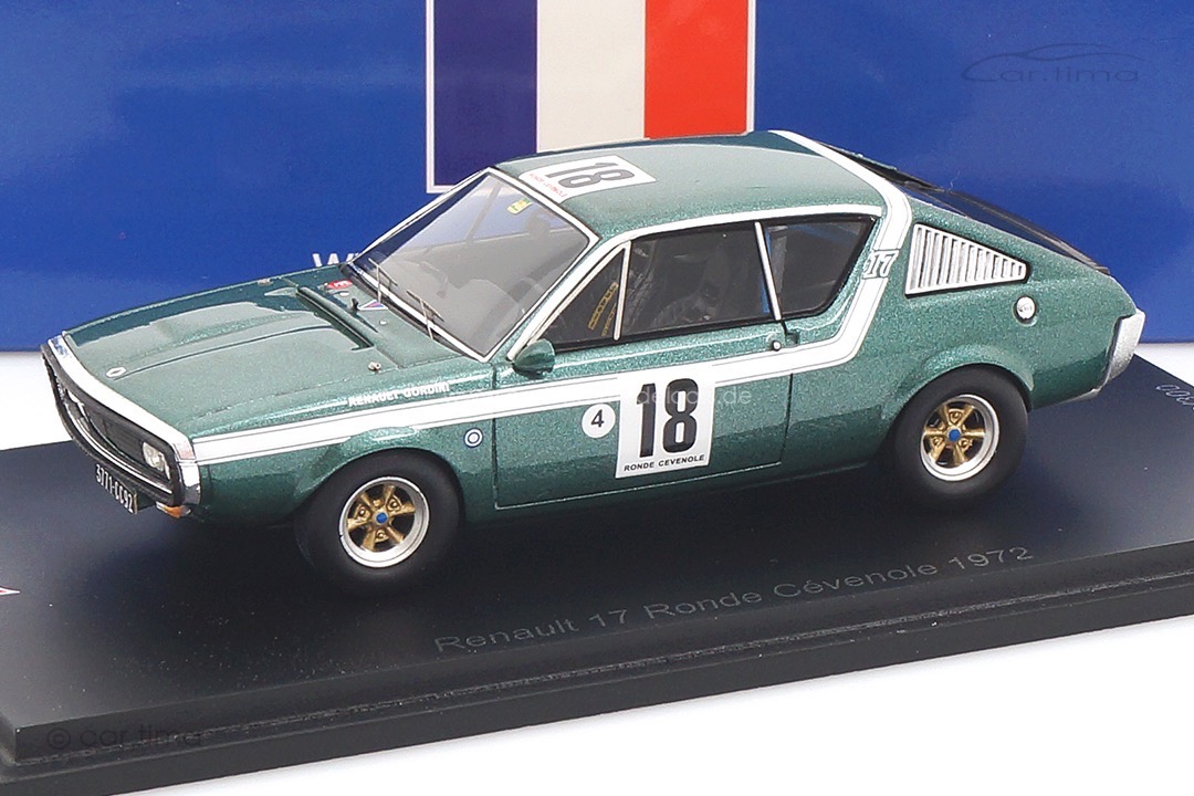 Renault 17 Ronde Covenole 1972 Jean-Pierre Nicolas Spark 1:43 SF256
