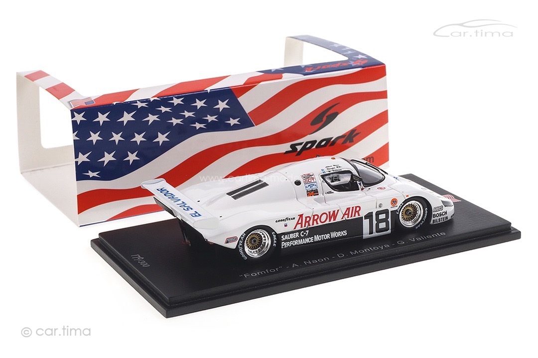 Sauber C7 24h Daytona 1984 Fomfor/Naon/Montoya/Valiente Spark 1:43 US139 Sauber C7 24h Daytona 1984 Fomfor/Naon/Montoya/Valiente Spark 1:43 US139