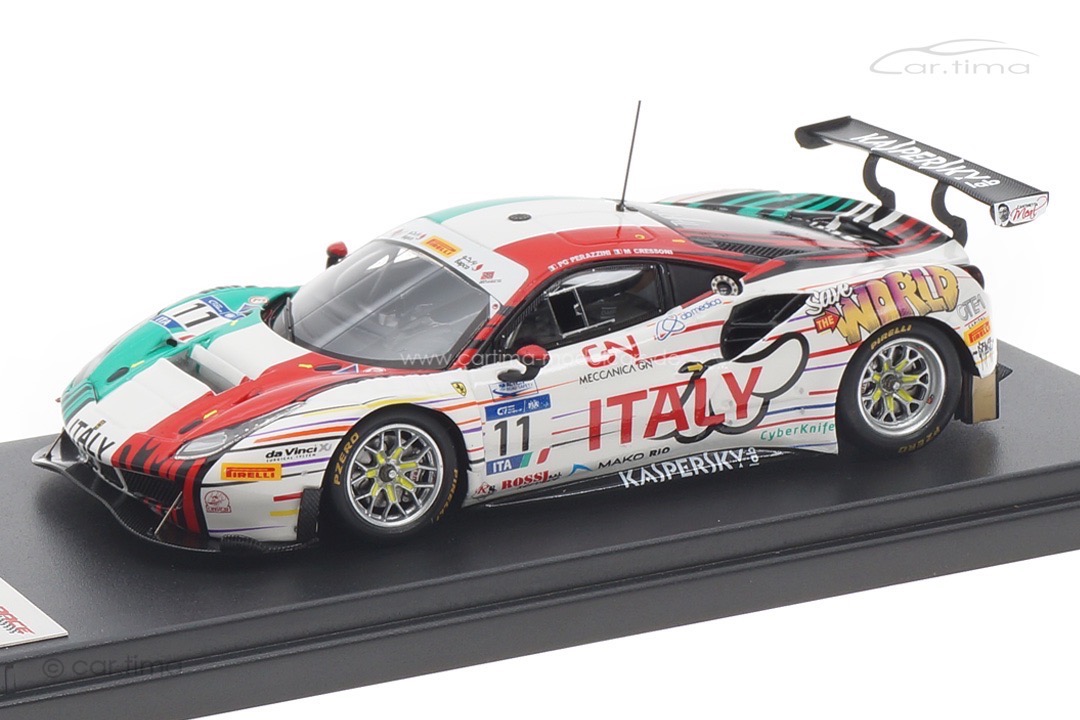 Ferrari 488 GT3 Bahrain 2018 Cressoni/Perazzini LookSmart 1:43 LSRC065 Ferrari 488 GT3 Bahrain 2018 Cressoni/Perazzini LookSmart 1:43 LSRC065