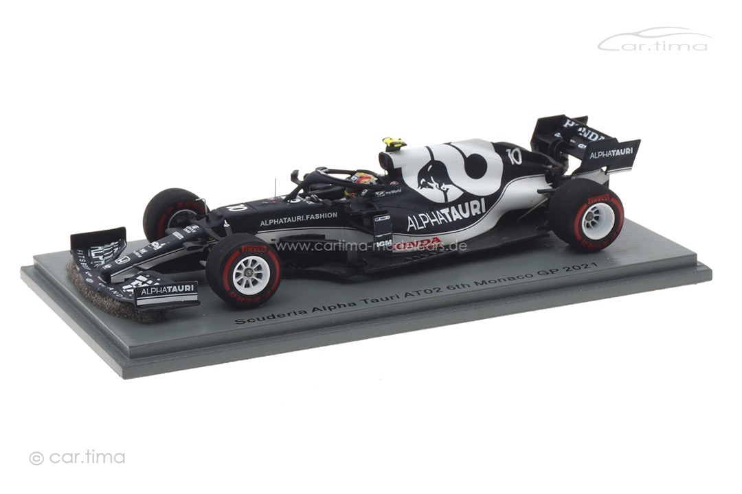 AlphaTauri AT02 GP Monaco 2021 Pierre Gasly Spark 1:43 S7677