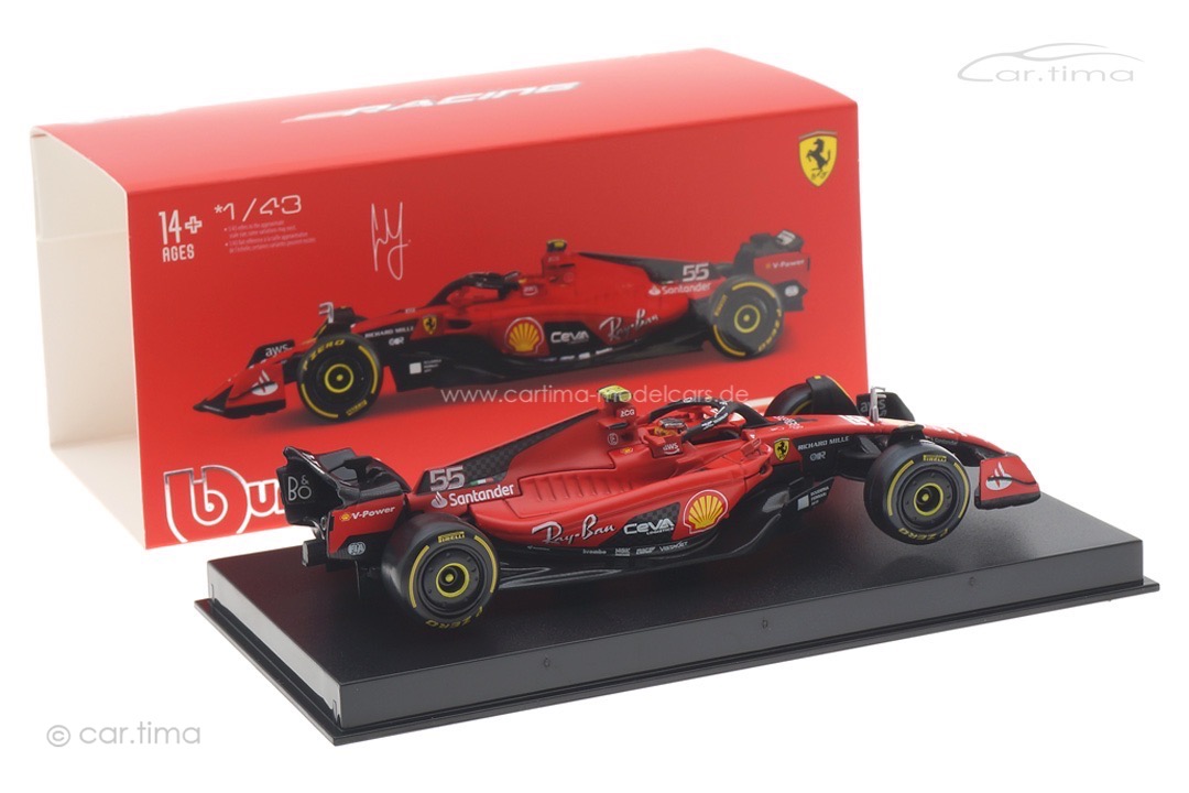 Ferrari SF23 GP 2023 Carlos Sainz Bburago 1:43 18-36835SA Ferrari SF23 GP 2023 Carlos Sainz Bburago 1:43 18-36835SA