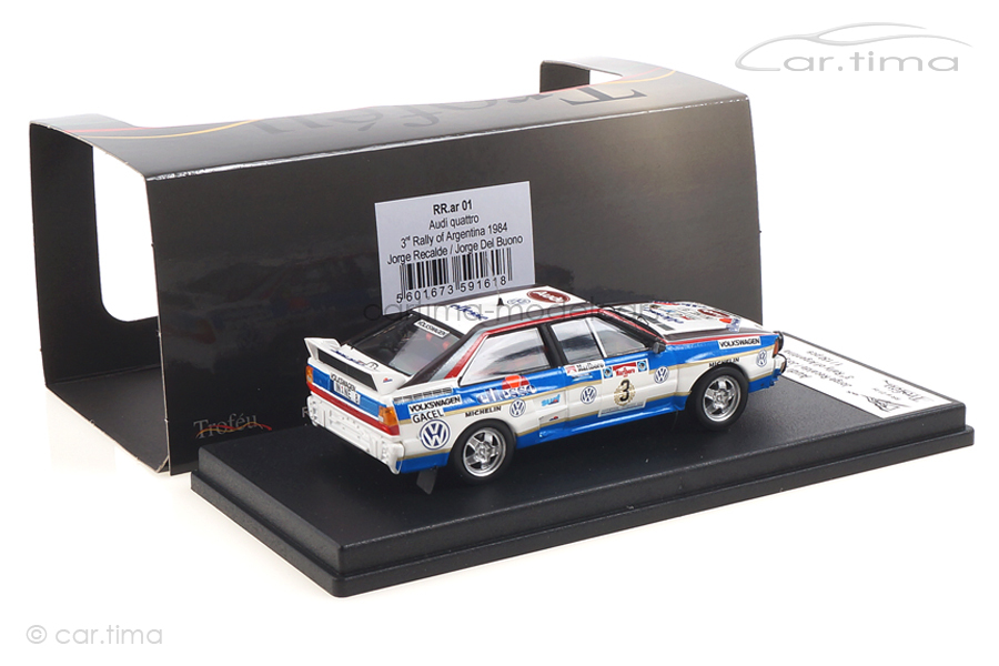 Audi Quattro Rallye of Argentina 1984 Recalde/Del Buono Trofeu 1:43 RRAR01 Audi Quattro Rallye of Argentina 1984 Recalde/Del Buono Trofeu 1:43 RRAR01
