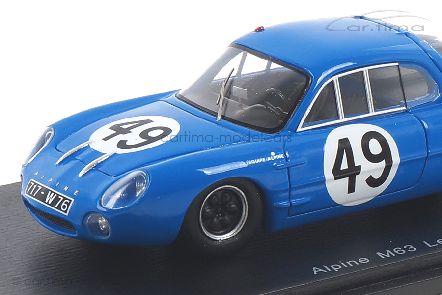 Alpine M63 24h Le Mans 1963 Frescobaldi/Richard Spark 1:43 S5483 Alpine M63 24h Le Mans 1963 Frescobaldi/Richard Spark 1:43 S5483