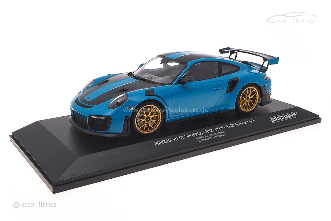 Porsche 911 (991 II) GT2 RS Weissach Package Miami blau Minichamps 1:18 153068310