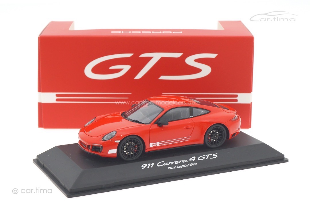 Porsche 911 (991 II) Carrera 4 GTS Indischrot British Legends Edition Spark 1:43 MAP02080026