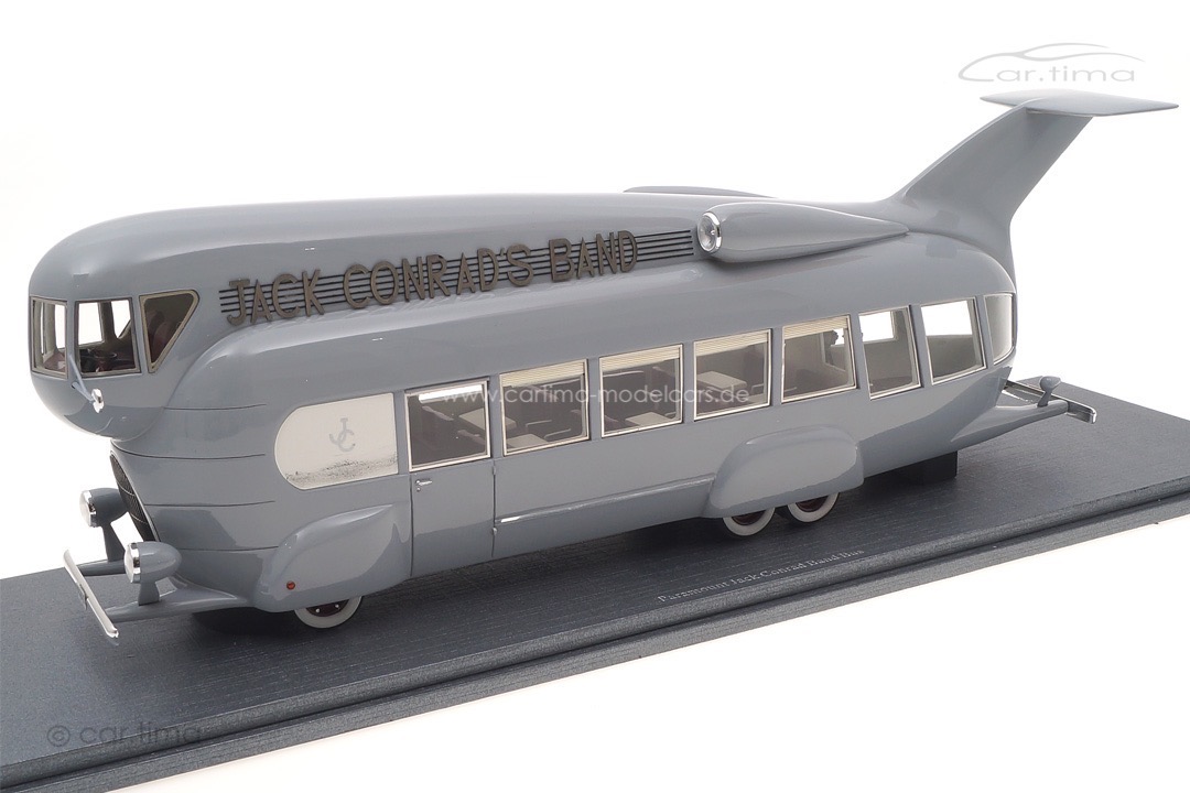 Paramount Jack Conrad Band Bus 1935 grau Autocult 1:43 10009