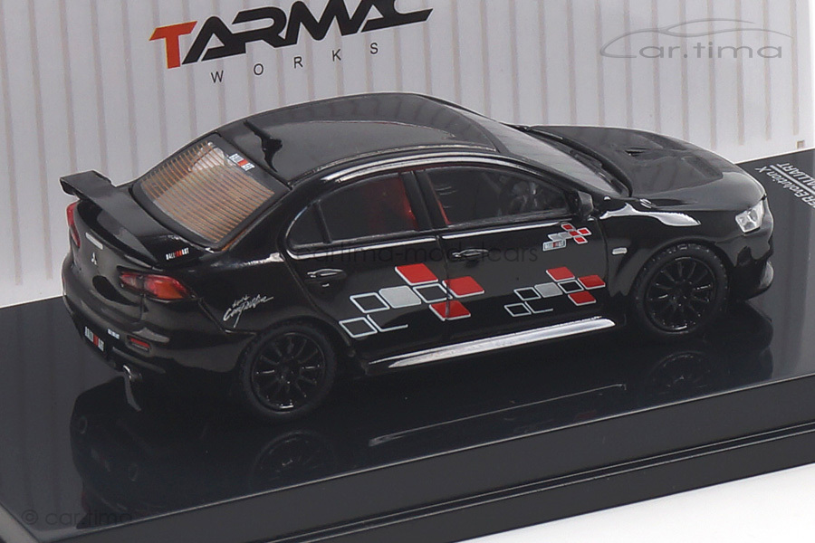 Mitsubishi Lancer Evo X RalliArt schwarz Tarmac 1:64 T64-004-REB Mitsubishi Lancer Evo X RalliArt schwarz Tarmac 1:64 T64-004-REB
